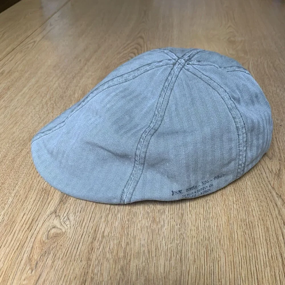 Denim and Supply Ralph Lauren Newsboy Flat Cap Herringbone 100% Cotton S/M